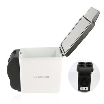 TD® Réfrigérateur congélateur 1 porte bas usage chaud froid portable petit mini bureau camping glacière température voyage 12v prati